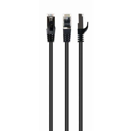 Патч-корд Cablexpert S/STP, литой, 50u" разъем с фиксатором, 10 м, черный (PP6A-LSZHCU-BK-10M)