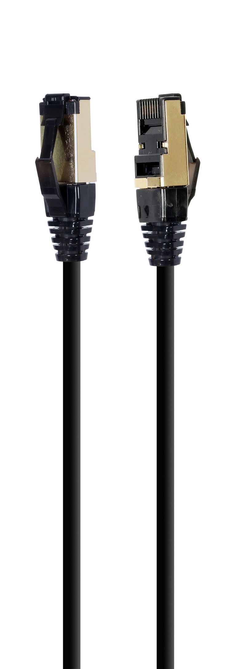 Patch cord Cablexpert S/STP, molded, 50u" plug with latch, 0.25m, black (PP8-LSZHCU-BK-0.25M)
