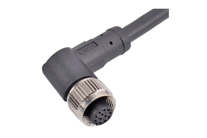 Коннектор M12 CAZN M12-P4D-MWD-1PU-S