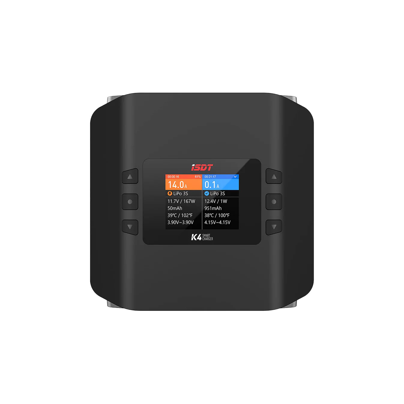 Charger for 2 batteries ISDT K4 30A AC/DC 400W/600W x 2 with built-in power supply