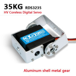 Сервопривод двухосевой безякорный стандарт 60г DSServo Coreless RDS3235 35кг/0,11сек/7.4В 25T цифровой (180)