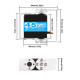 Two-axis servo drive standard 60g DSServo Coreless RDS3245 45kg/0.11sec/7.4V 25T digital (180)