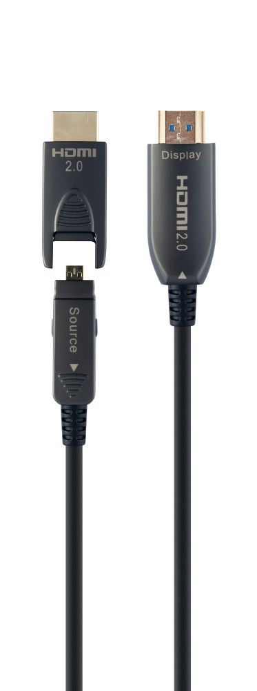Кабель Cablexpert CCBP-HDMID-AOC-50M, HDMI V.2.0, вилка/вилка, с позолоченными контактами, 50 м