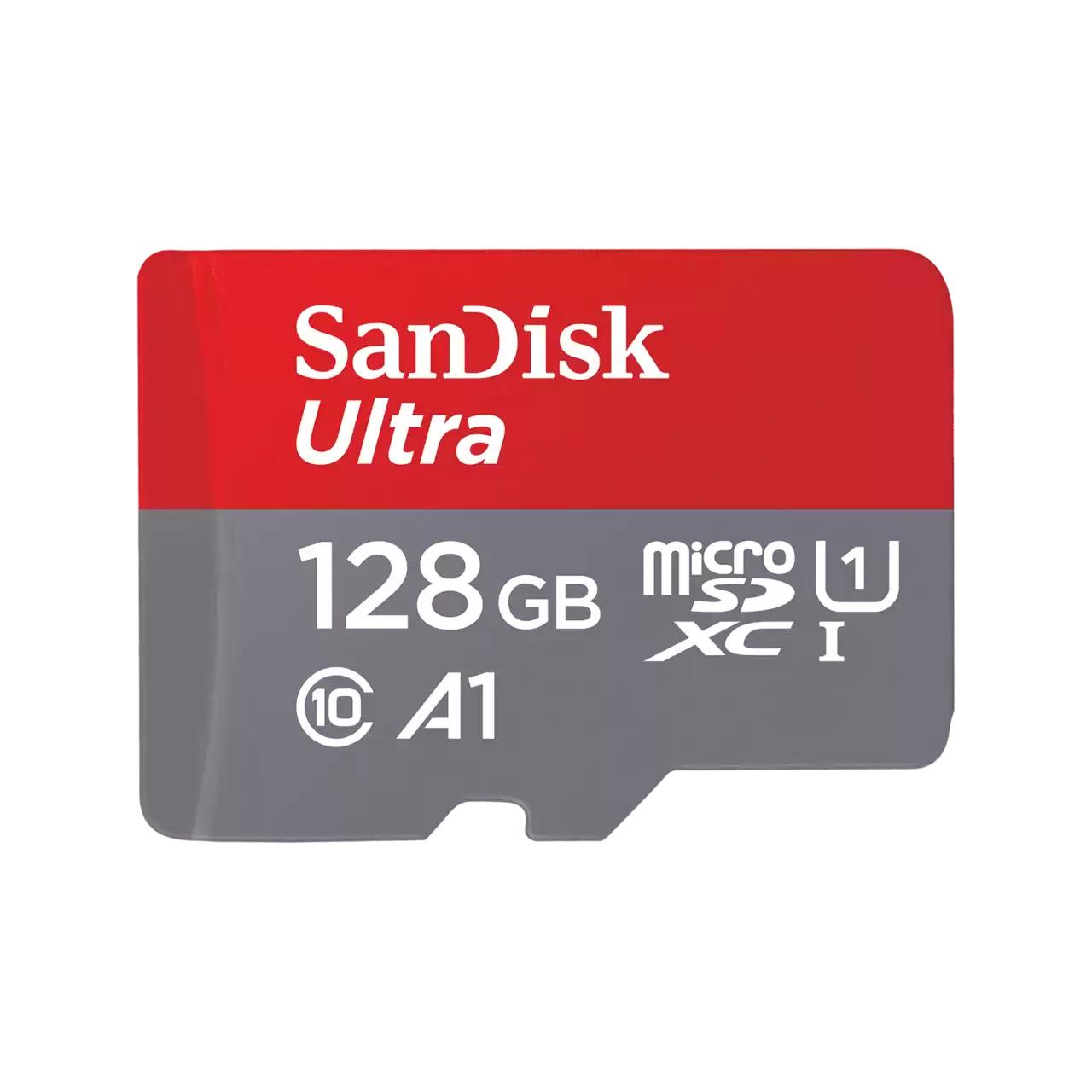 Карта памяти SanDisk Ultra A1 MicroSDXC 128GB UHS-I U1 R140MB/s