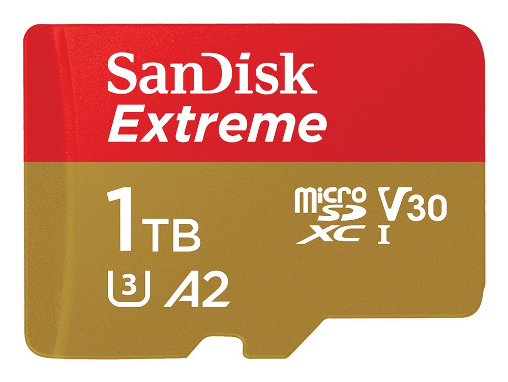 SanDisk Extreme A2 microSD memory card 1TB C10 UHS-I U3 V30 R190/W130MB/s