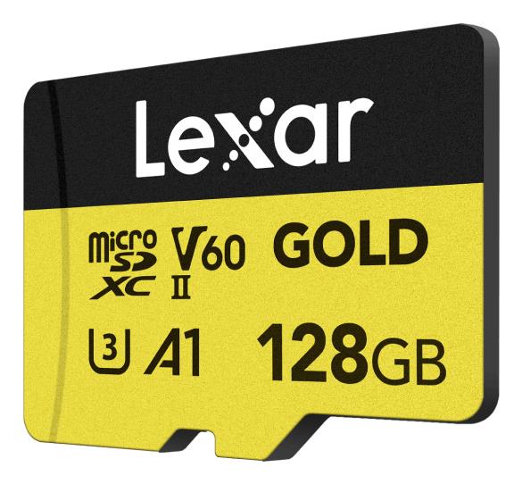 Memory card Lexar Professional GOLD A1 MicroSDXC 128GB UHS-II V60 U3 R280/W100MB/s