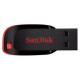 USB-A SanDisk Cruzer Blade 64GB USB 2.0 Flash Drive (Red)