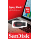 USB-A SanDisk Cruzer Blade 64GB USB 2.0 Flash Drive (Red)