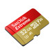 SanDisk Extreme A1 microSDHC 32GB C10 UHS-I U3 V30 R100/W60MB/s memory card + SD adapter