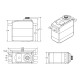 Servo drive mini 32g Corona DS339MG 5.0kg/0.14sec/6.0V 32.5x17x34.5mm