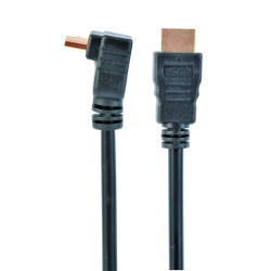 Cablexpert CC-HDMI490-6 cable, HDMI V.1.4 plug/angled plug, with gold-plated contacts, 1.8 m