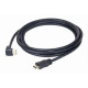 Кабель Cablexpert CC-HDMI490-6, HDMI V.1.4 вилка/угловая вилка, з позолоченными контактами, 1.8 м