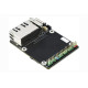 Expansion board Mini Dual Gigabit for Raspberry PI CM4 (2xEthernet, USB)