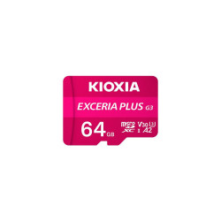 Карта памяти KIOXIA EXCERIA PLUS G3 A2 microSD 64GB C10 UHS-I U3 V30 R210/W90MB/s