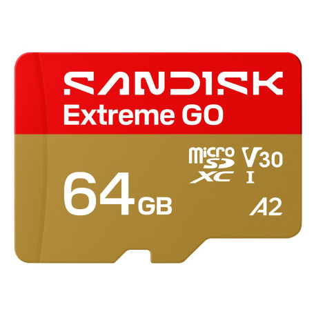 SanDisk Extreme GO A2 microSD 64GB C10 UHS-I U3 V30 R170/W80MB/s
