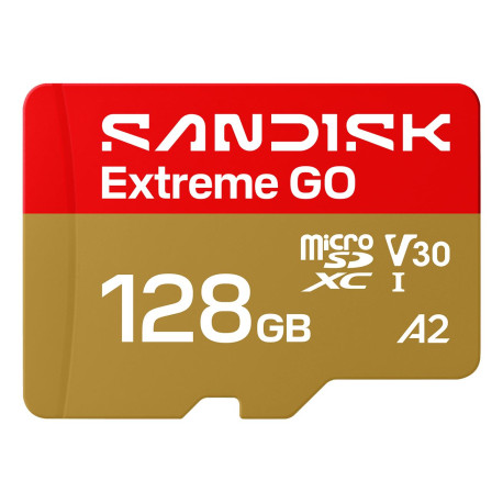 Карта пам'яті SanDisk Extreme GO A2 microSD 128GB C10 UHS-I U3 V30 R240/W120MB/s