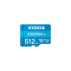 Memory card KIOXIA EXCERIA G3 A2 microSD 512GB C10 UHS-I U3 V30 R160/W50MB/s