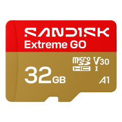 Карта пам'яті SanDisk Extreme GO A2 microSD 32GB C10 UHS-I U3 V30 R100/W60MB/s