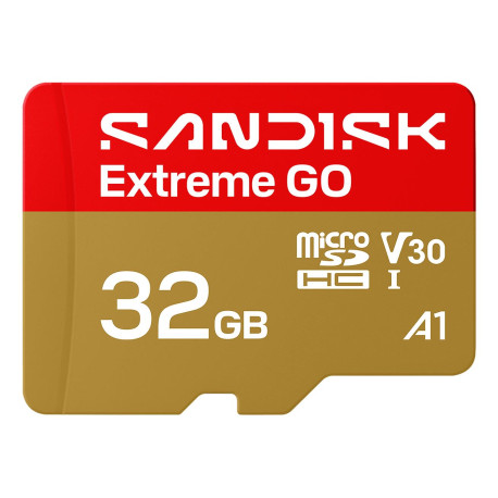 Карта пам'яті SanDisk Extreme GO A2 microSD 32GB C10 UHS-I U3 V30 R100/W60MB/s