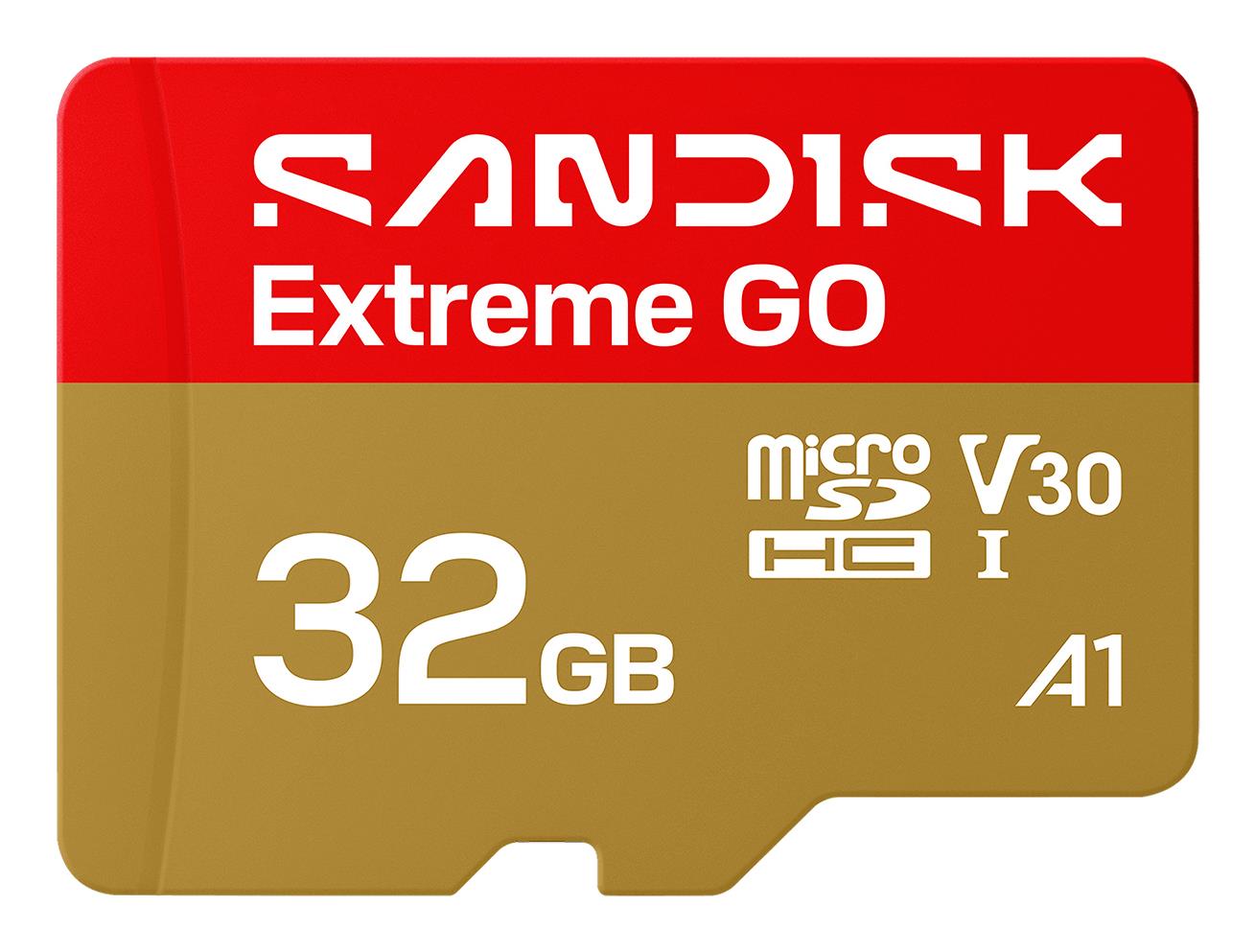 SanDisk Extreme GO A2 microSD 32GB C10 UHS-I U3 V30 R100/W60MB/s