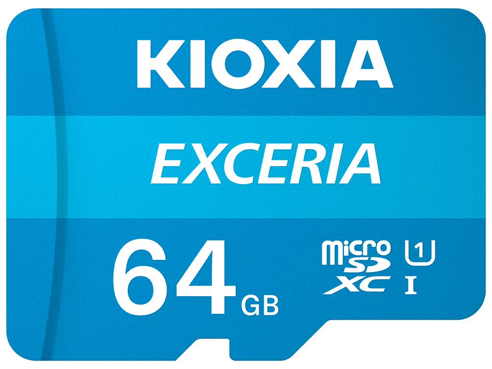 Карта пам'яті KIOXIA EXCERIA microSD 64GB C10 UHS-I U1 R100/W30MB/s