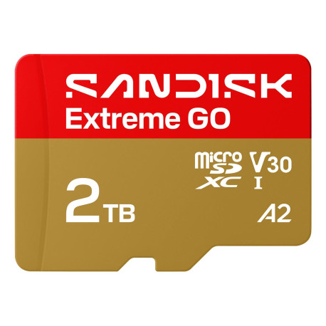Карта пам'яті SanDisk Extreme GO A2 microSD 2TB C10 UHS-I U3 V30 R240/W150MB/s