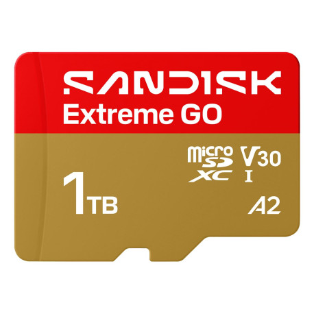 Memory card SanDisk Extreme GO A2 microSD 1TB C10 UHS-I U3 V30 R240/W160MB/s