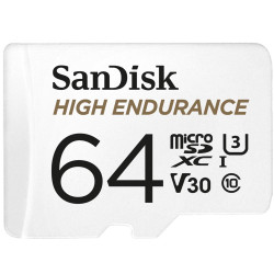 Карта пам’яті SanDisk High Endurance MicroSDXC 64GB V30 U3 R100/W40MB/s