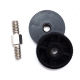 Male 1/4" to male 1/4" adapter with nuts