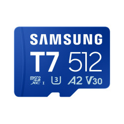 Samsung T7 A2 MicroSDXC 512GB UHS-I V30 U3 R170/W130MB/s Memory Card