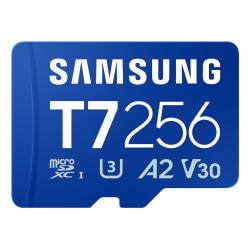 Samsung T7 A2 MicroSDXC 256GB UHS-I V30 U3 R170/W130MB/s Memory Card
