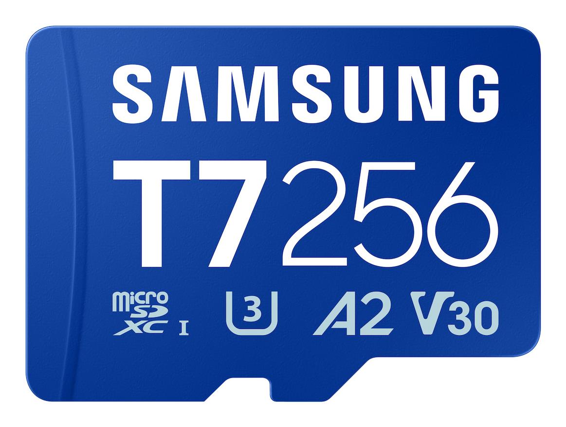 Samsung T7 A2 MicroSDXC 256GB UHS-I V30 U3 R170/W130MB/s Memory Card