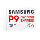 Samsung P9 EXPRESS A1 MicroSDXC 256GB UHS-I V30 U3 R800MB/s Memory Card