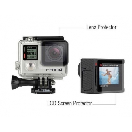 Protective film for GoPro HERO4 Silver lens and display