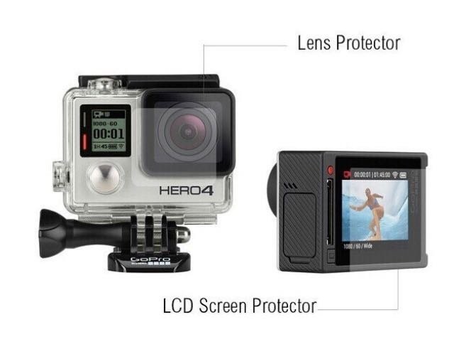 Захисна плівка для дисплея GoPro HERO4 Silver та скла корпуса