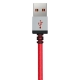 MFi data-cable for iPhone/iPad Snowkids RED 1.5m