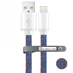 MFi data-cable for iPhone/iPad Snowkids JEANS 1.5 m