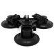 Large triple suction cup mount for GoPro