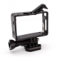 Frame with button and lock for GoPro HERO3 and HERO4