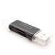 USB 2.0 microUSB OTG Type-C кардрідер для SD та microSD