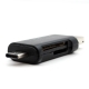 USB 2.0 microUSB OTG Type-C card reader for SD and microSD