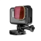 Red filter PGYTech on Supersuit housing for GoPro HERO6 and HERO5 Black on camera