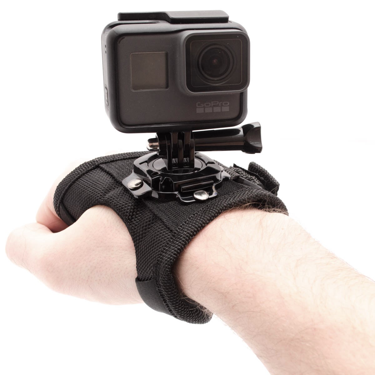 Rotating hand mount for GoPro