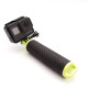 Rubberized floaty handle for action-camera