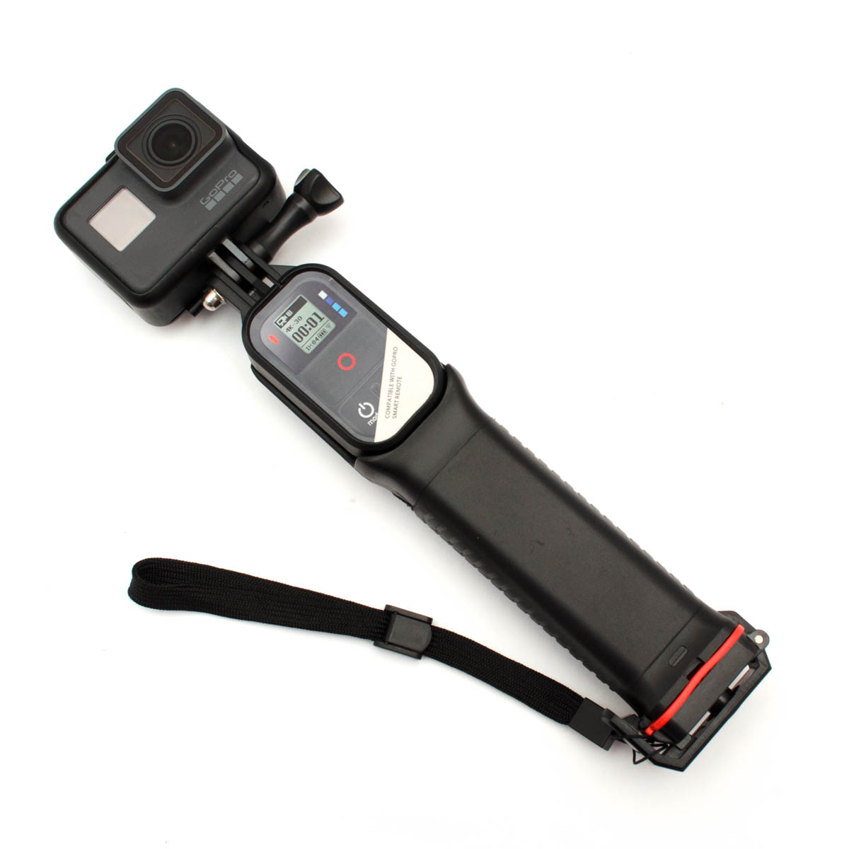 Плавающая рукоятка с гнездом для пульта GoPro