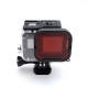 Red underwater filter for GoPro HERO6 and HERO5 Black Supersuit Housing