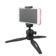 Mini-tripod with removable hinged head