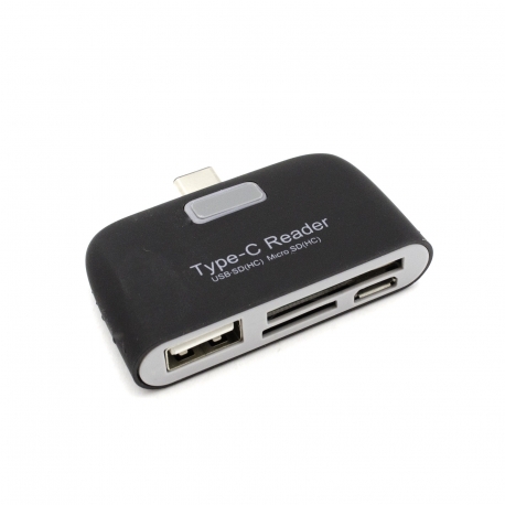 USB-C OTG кардридер для SD microSD USB