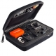 Кейс для екшн-камер маленький SP POV GoPro-Edition Small, чорний у розкритому вигляді з наповненням