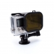 Желтый подводный фильтр для GoPro HERO4 (применение)